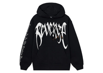 Revenge x City Morgue Arch Logo Claw Hoodie Black