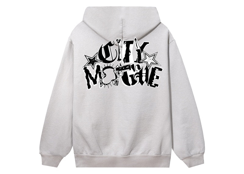 Revenge x City Morgue Arch Logo Claw Hoodie Cement