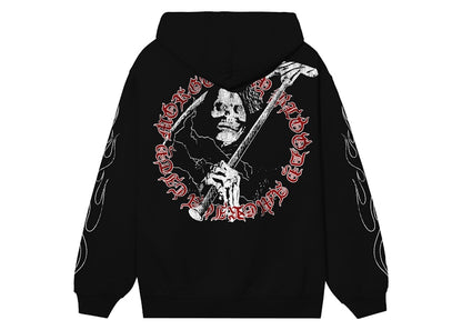 Revenge x City Morgue Grim Reaper Red Logo Hoodie Black