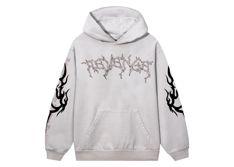 Revenge x City Morgue Lightning Logo Cerberus Hoodie Cement