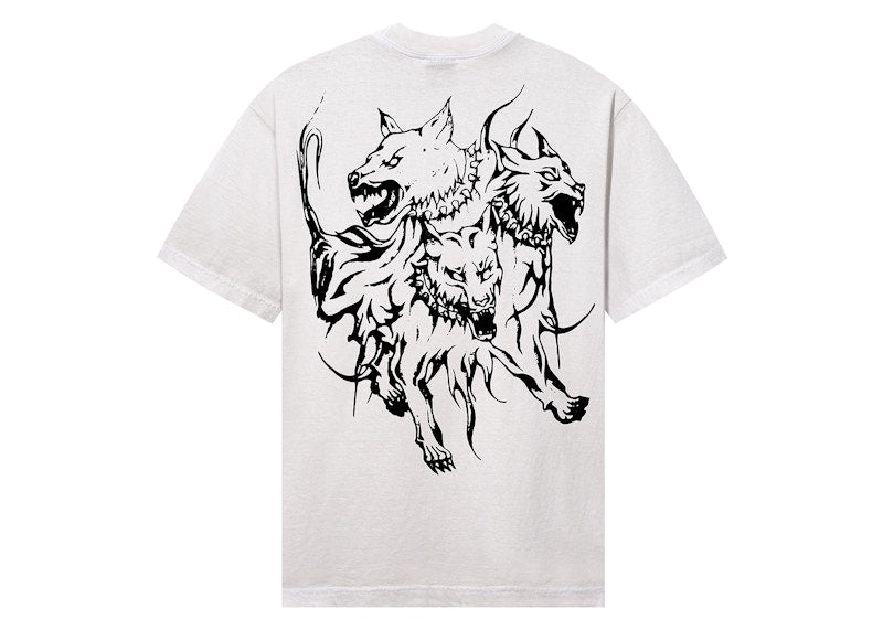 Revenge x City Morgue Lightning Logo Cerberus Tee Cement