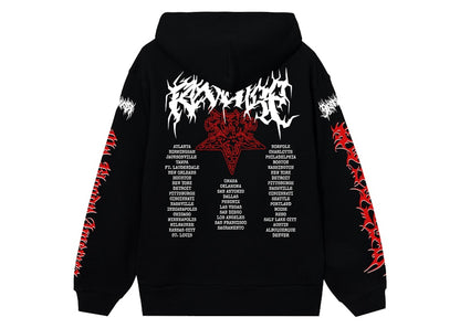 Revenge x City Morgue Metal Tour Hoodie Black
