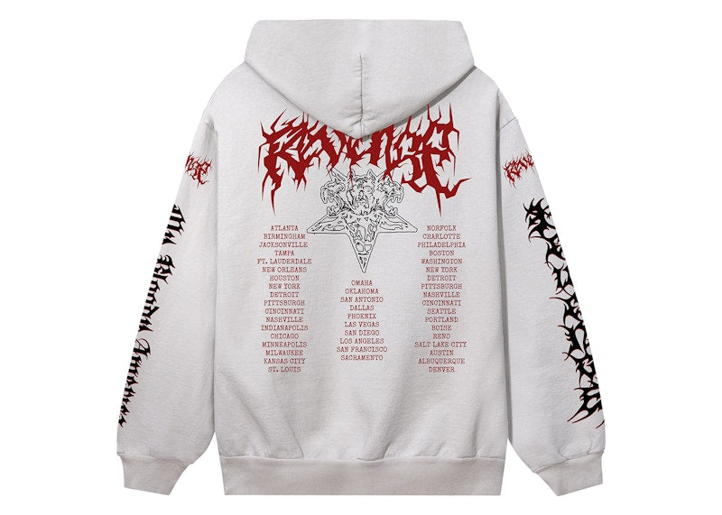 Revenge x City Morgue Metal Tour Hoodie Cement