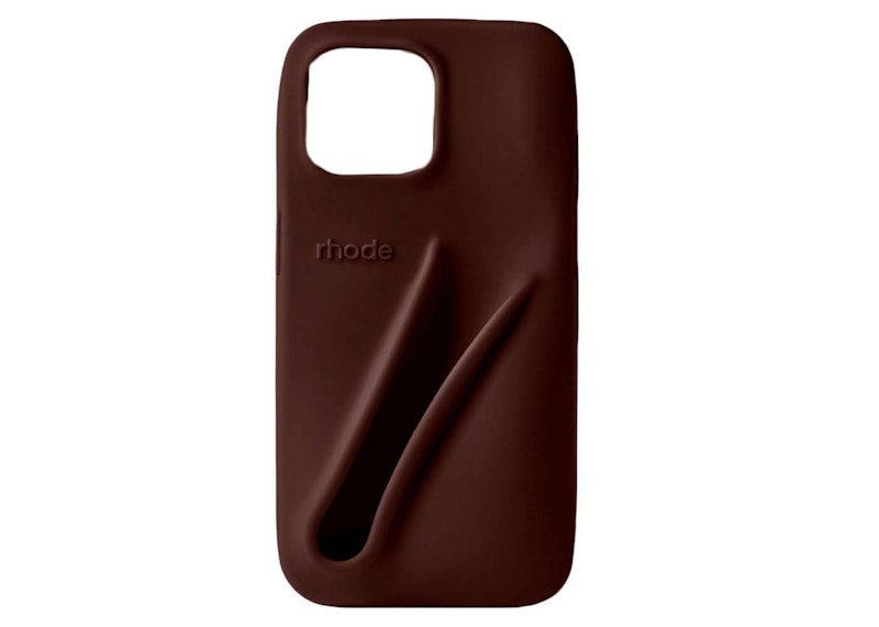 Rhode Lip Case Silicone iPhone Case Espresso