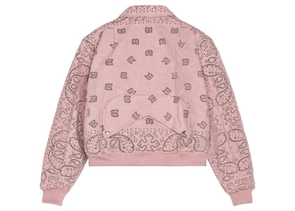 Rhude Bandana Bomber Jacket Purple