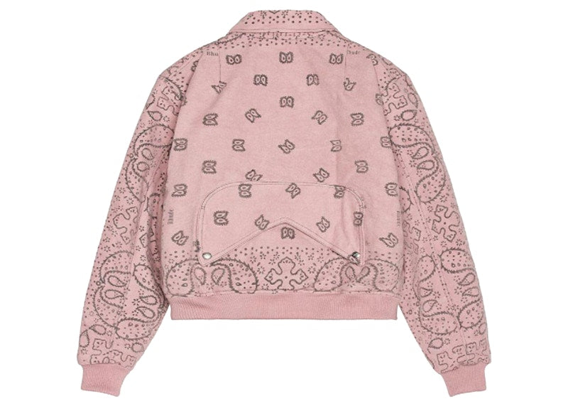 Rhude Bandana Bomber Jacket Purple