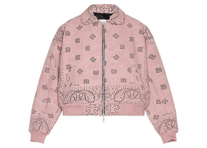 Rhude Bandana Bomber Jacket Purple
