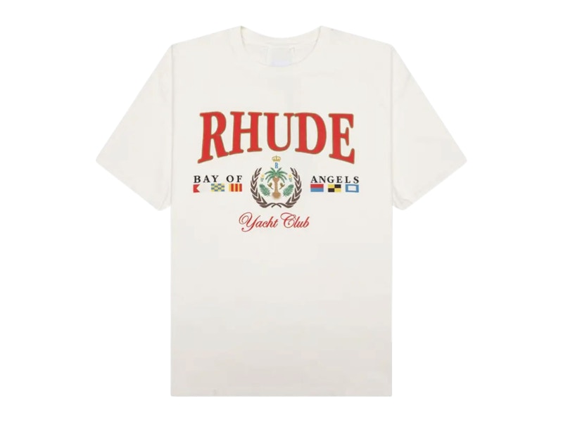 Rhude Bay Of Angels Yacht Tee Vintage White