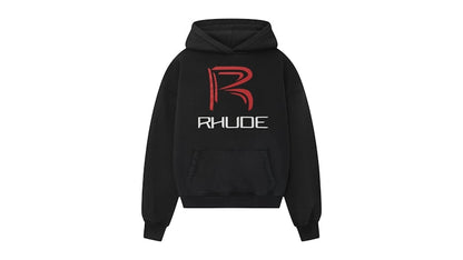 Rhude Circuit Logo Hoodie Black