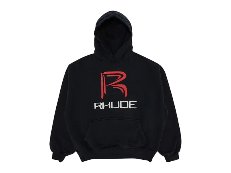 Rhude Circuit Logo Hoodie Vintage Black