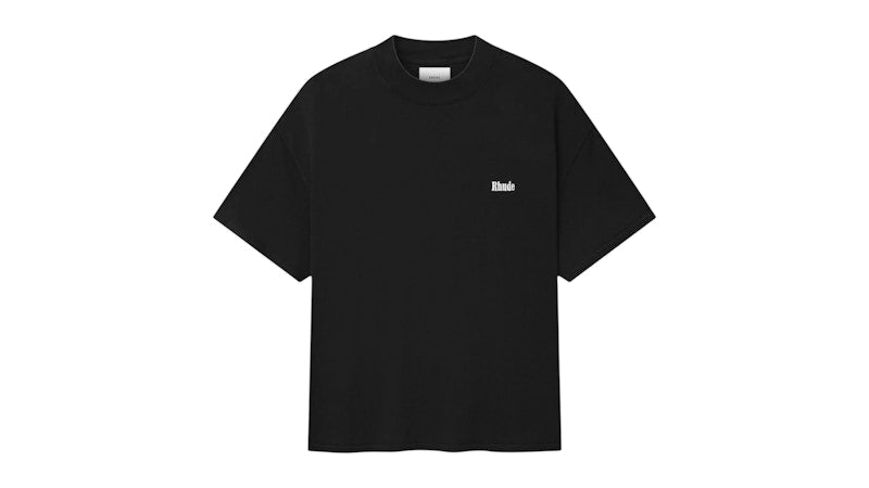 Rhude Classique Mock Neck T-shirt Black