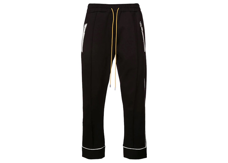 Rhude Contrasting Trim Track Pants Black