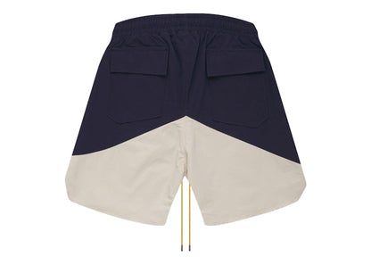 Rhude Cupro Yachting Shorts Navy/White