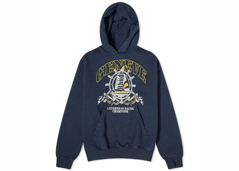 Rhude Geneve Catamaran Hoodie Vintage Black