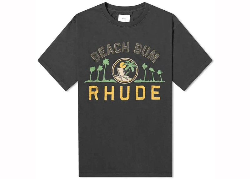 Rhude Palmera T-shirt Vintage Black