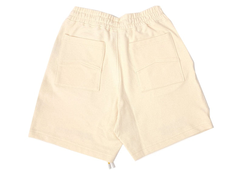 Rhude Pique Racer Shorts Cream
