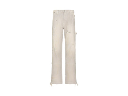 Rhude Reza Double Knee Elephant Pants Vintage White