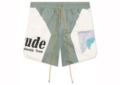 Rhude Senna Flight Shorts Sage/Cream