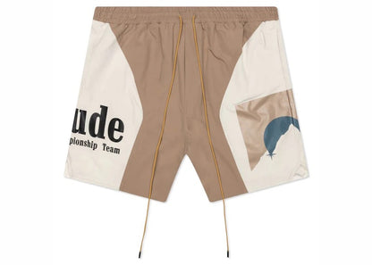 Rhude Senna Flight Shorts Tan/Cream