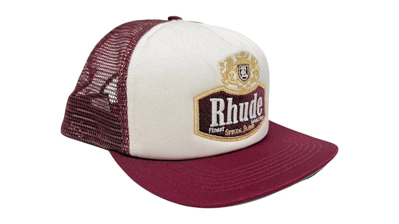 Rhude Special-Blend Trucker Hat Maroon