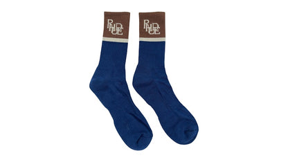 Rhude Suiting Logo Sock Blue