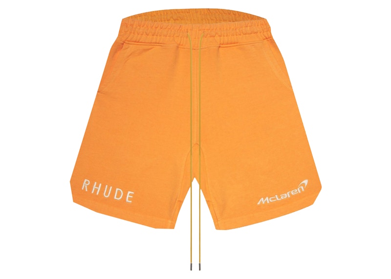 Rhude Terry Trackside Shorts Orange