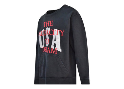 Rhude The Audacity To Dream Vintage Washed Sweatshirt Black/Red/White