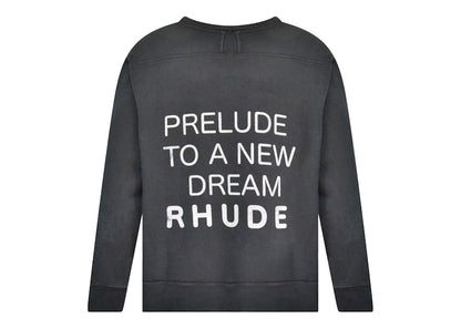 Rhude The Audacity To Dream Vintage Washed Sweatshirt Black/Red/White