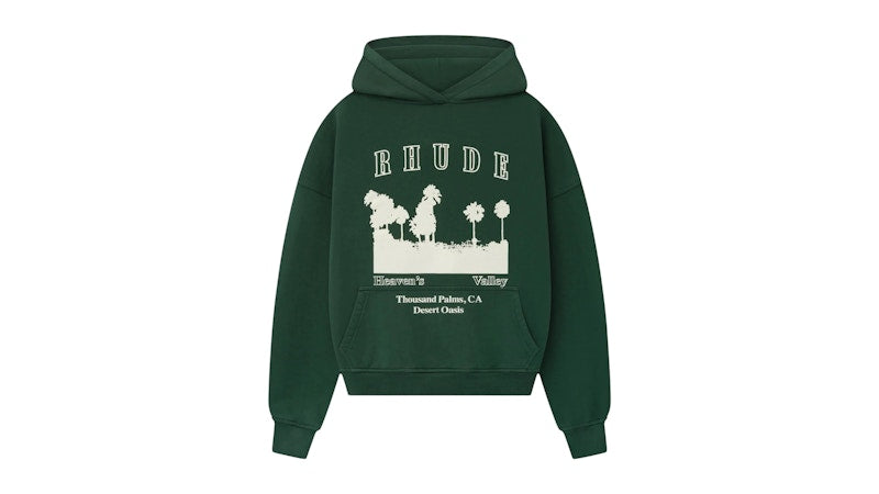 Rhude Thousand Palms Hoodie Hoodie Green
