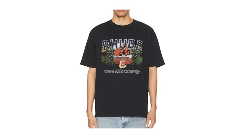 Rhude Town And Country Tee Black