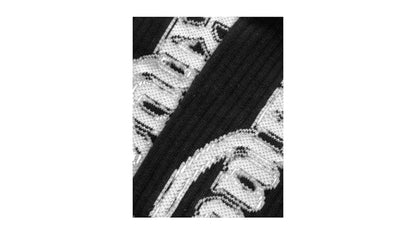 Rhude Vertical Race Track Socks Black