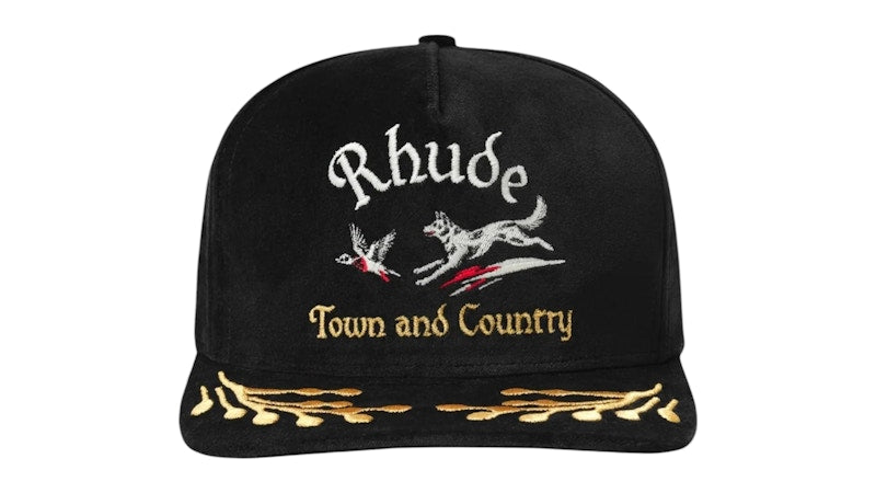 Rhude Wine Country Souvenir Hat Black