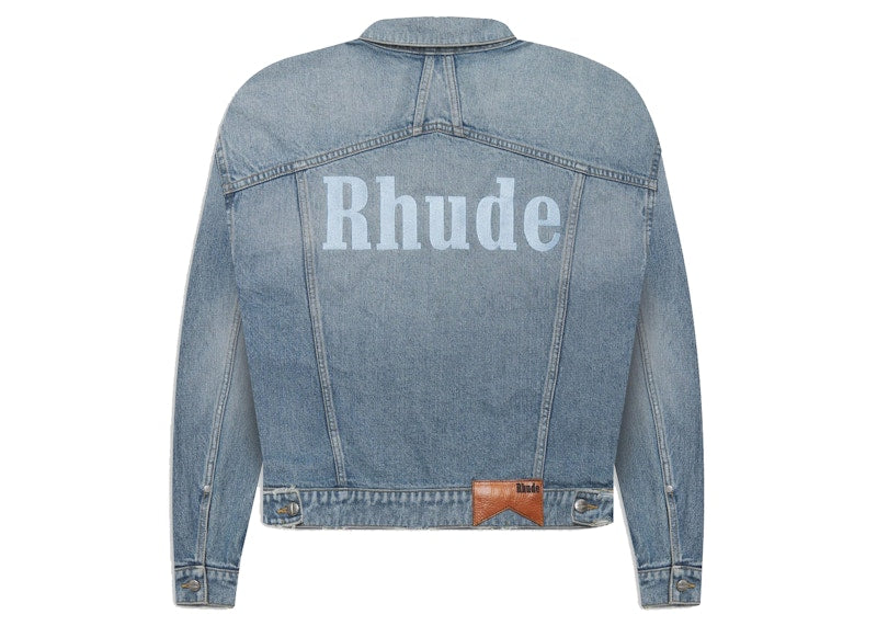 Rhude x McLaren Denim Embroidered Jacket Blue