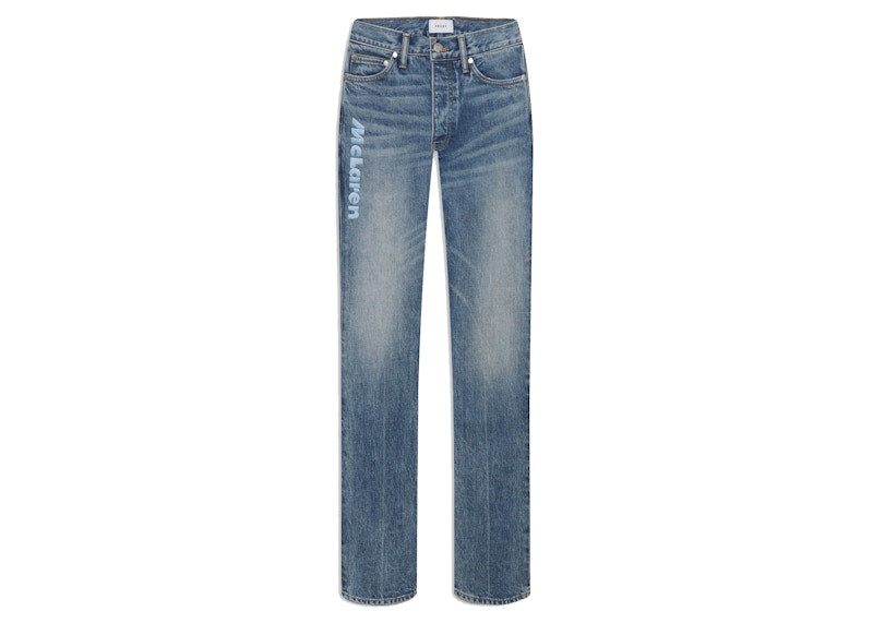 Rhude x McLaren Denim Embroidered Jean Blue
