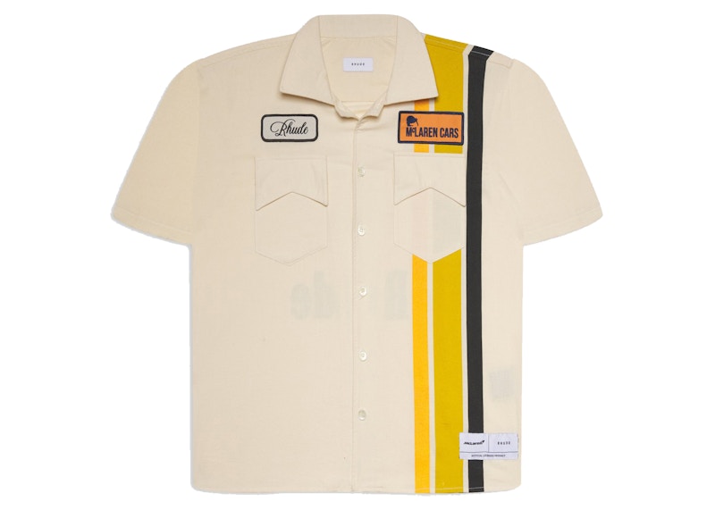 Rhude x McLaren Pit Crew Shirt Creme/Black