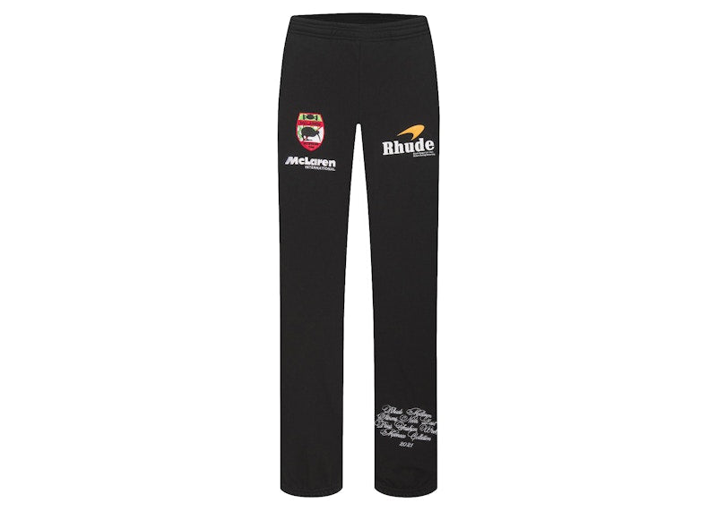 Rhude x McLaren Logo Sweatpant Black