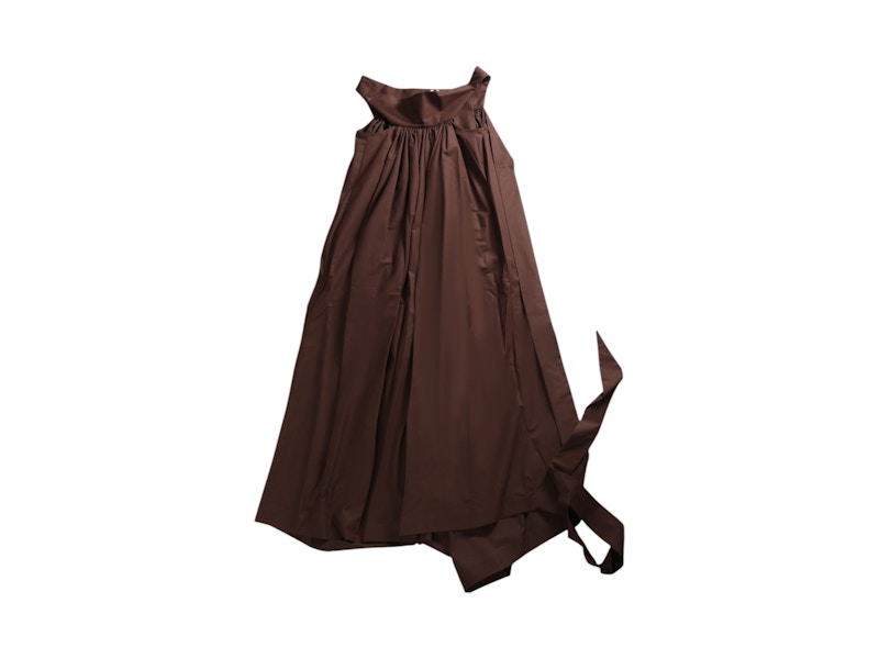 Rick Owens Abito Chalice Gown Mahogany