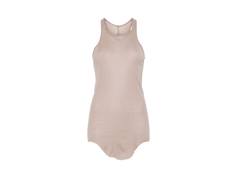 Rick Owens Basic Rib Tank Flesh
