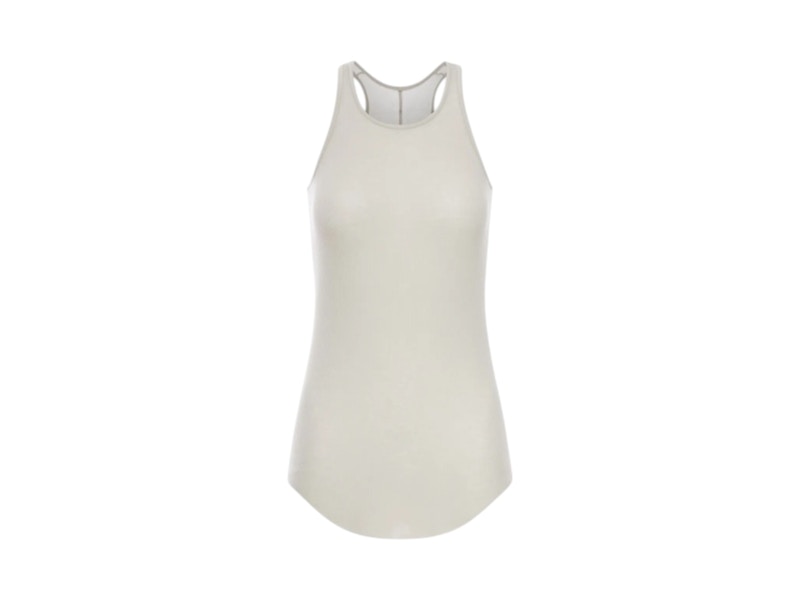 Rick Owens Basic Rib Tank Pearl
