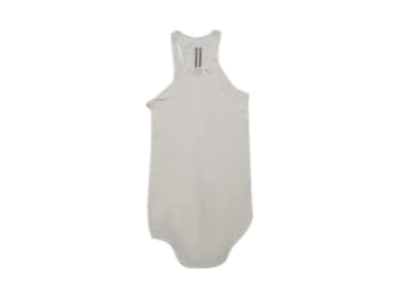 Rick Owens Basic Rib Tank Top Milk