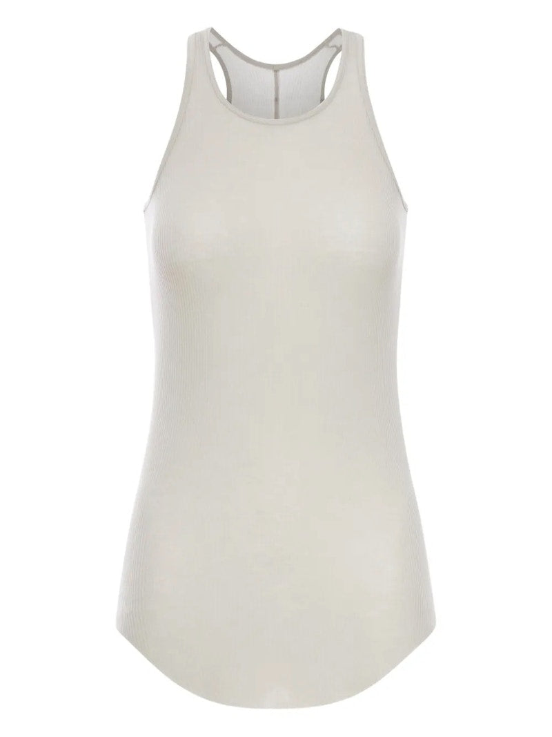 Rick Owens Basic Rib Tank Top Pearl