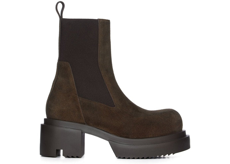 Rick Owens Beatle Bogun Boot Washed Indigo