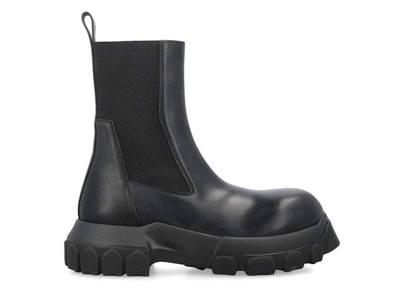 Rick Owens Beatle Bozo Tractor Boot Black