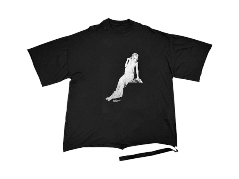Rick Owens Bunny Print T-shirt Black/Milk