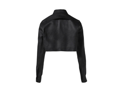 Rick Owens Camicia Cropped Outershirt Black