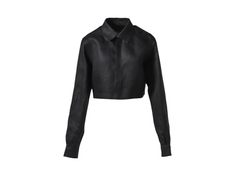 Rick Owens Camicia Cropped Outershirt Black