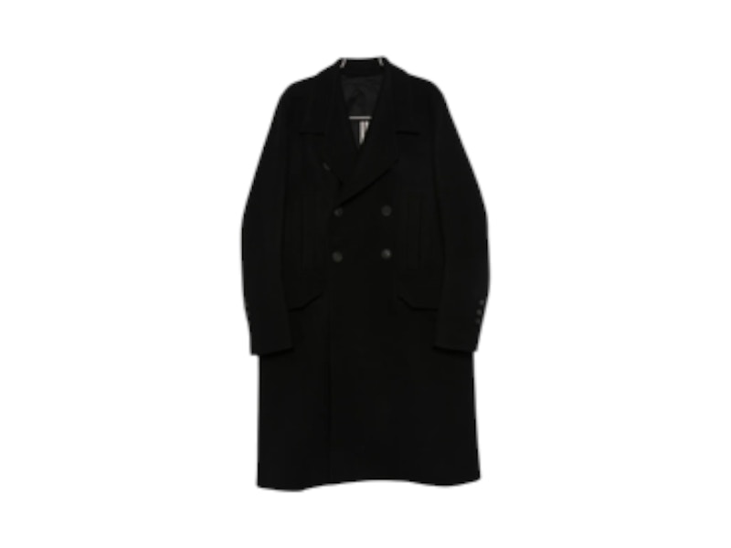 Rick Owens Cappotto Officer Coat Black