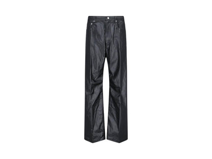 Rick Owens Coated Denim Geth Jeans Black
