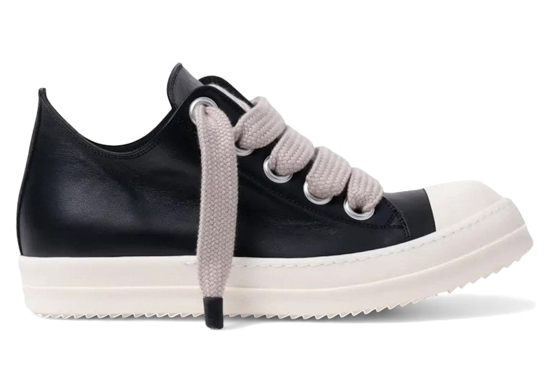 Rick Owens Concordians Jumbo Laced Low Black Milk
