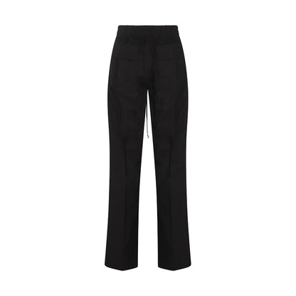 Rick Owens Cotton Dietrich Drawstring Pants Black